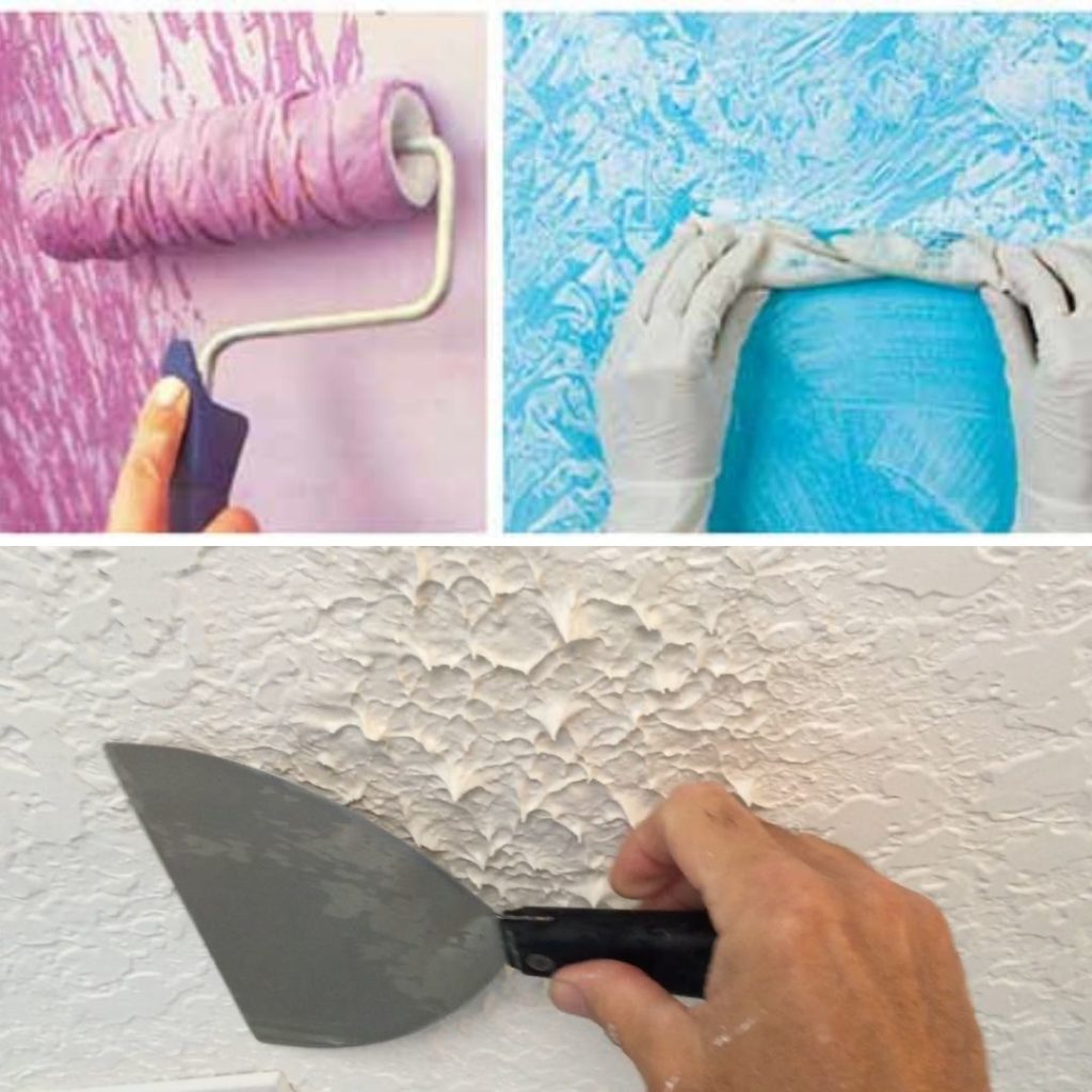 Stippling in interior wall painting